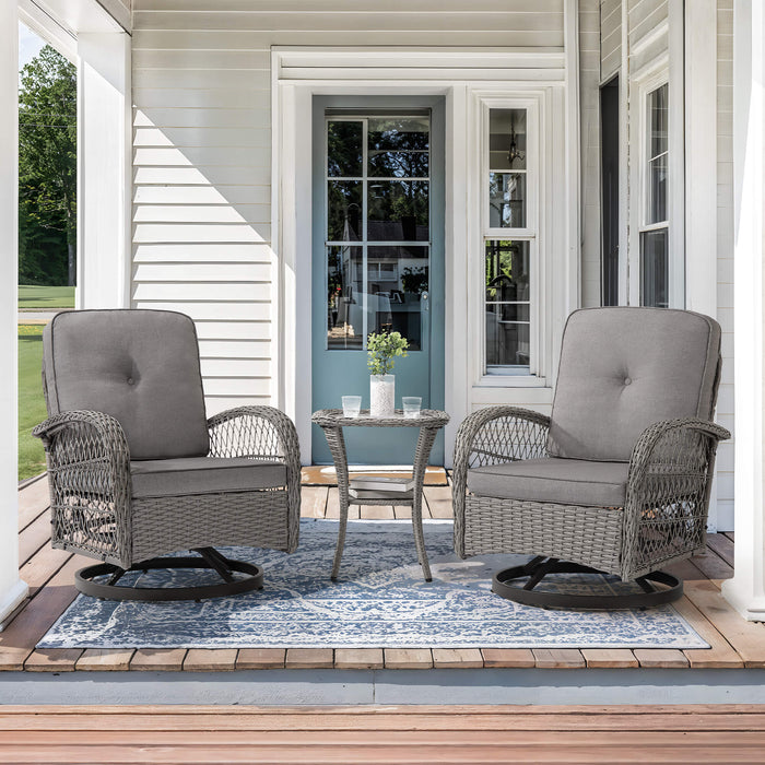 Kovach 3pcs Patio Conversation Set