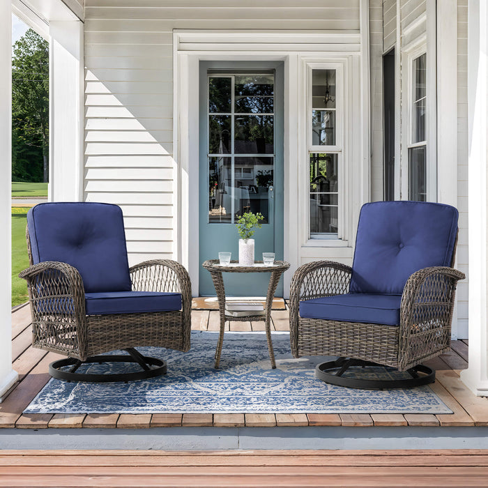 Kovach 3pcs Patio Conversation Set