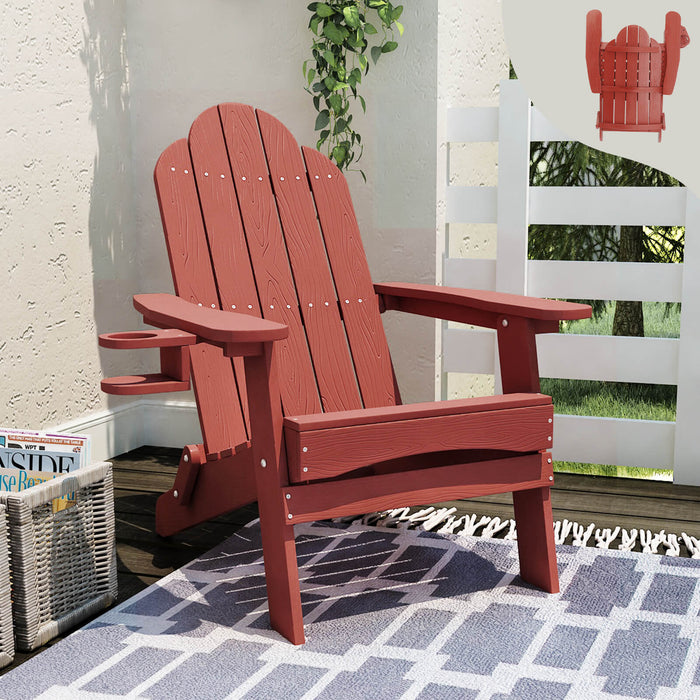 Miranda Foldable Adirondack Chair with Cup Holder