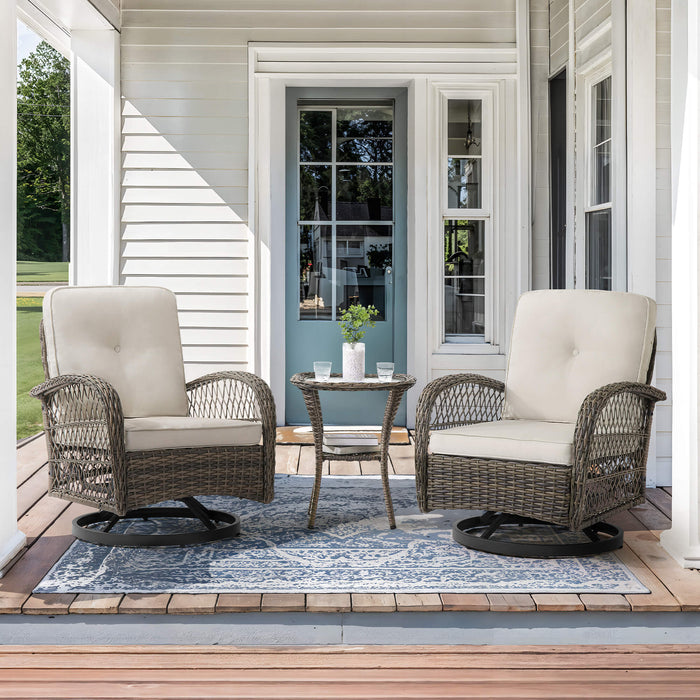 Kovach 3pcs Patio Conversation Set