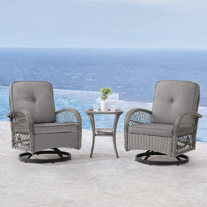 Kovach 3pcs Patio Conversation Set