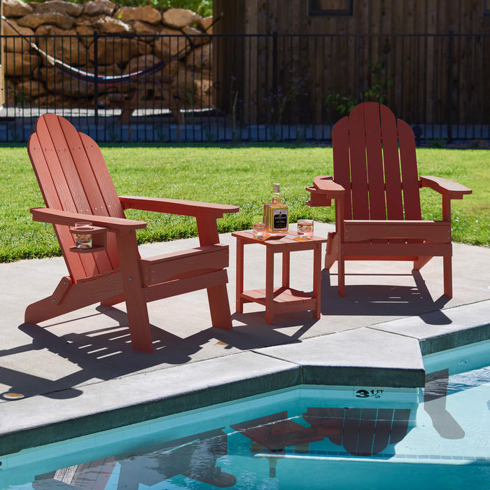 Miranda Foldable Adirondack Chair with Cup Holder