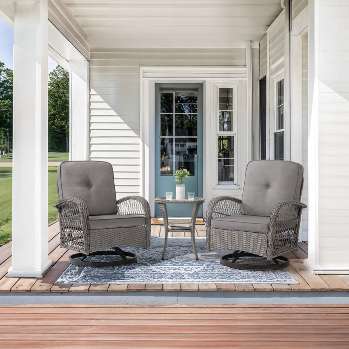 Kovach 3pcs Patio Conversation Set